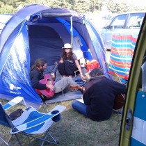 Warming Up Before Our First Set @ Burnbake Calling 2011